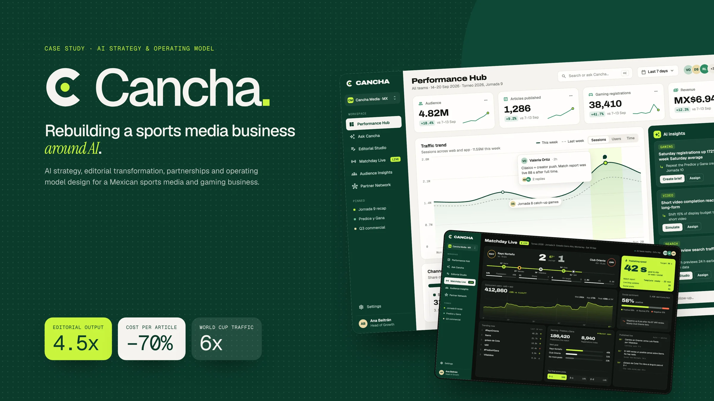 Cancha concept visual